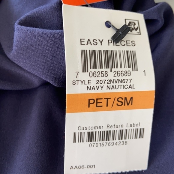 ALFANI Navy Nautical Wide Leg Pants Size PS NWT - Picture 10 of 13